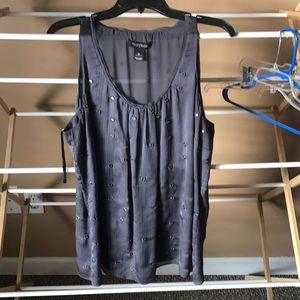 Dressy dark grey tank